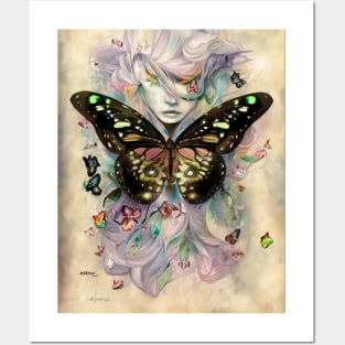 Butterfly Girl Posters and Art